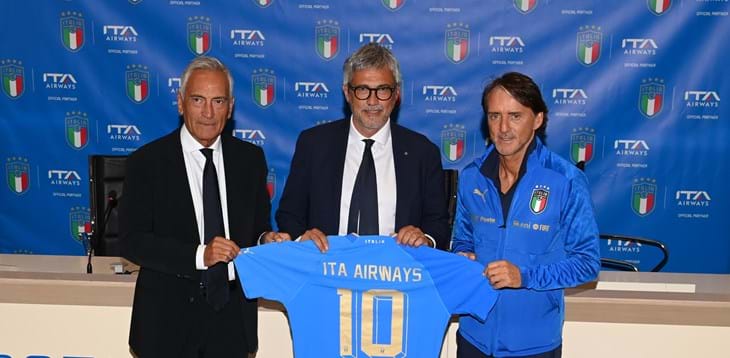 ITA Airways e Federazione Italiana Giuoco Calcio insieme per far volare in alto le Nazionali azzurre