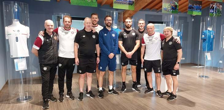Heart of Midlothian, una delegazione dello staff scozzese in visita al Museo del Calcio di Coverciano