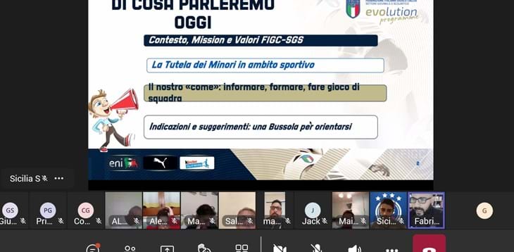 Tutela dei minori: riunione online sulla piattaforma di teams microsoft aperta alle società di 3° livello e a tutte le altre interessate all’argomento
