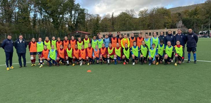 La Selezione Under 15 femminile in raduno a Pomezia