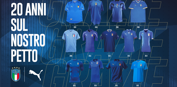 The partnership between FIGC and PUMA comes to an end: a special farewell to pay tribute to 20 years of history together