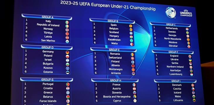 EURO 2025 group stage draw: Italy to play Republic of Ireland, Norway, Turkey, Latvia and San Marino