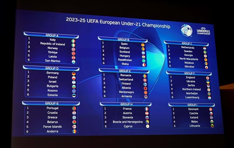Sorteggiati i gironi della fase di qualificazione all'Europeo 2025: Italia con Irlanda, Norvegia, Turchia, Lettonia e San Marino