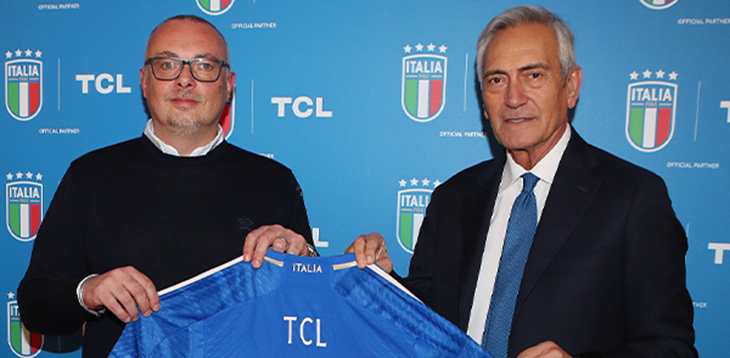 TCL becomes official partner of Italy’s National Teams