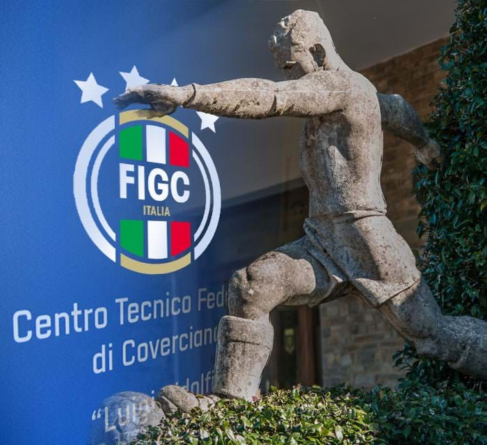 ITALIA FIGC MAGLIA PREPARTITA TRICOLORE 2023
