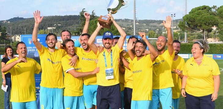 2018: la prima volta di Poste Italiane, premiata dal CT Mancini