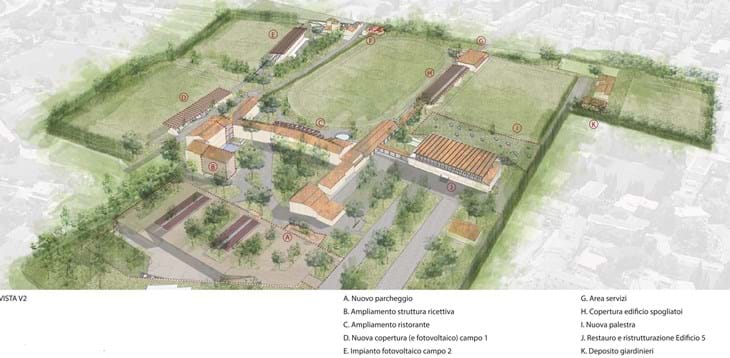 Il Comune di Firenze approva in Giunta il progetto per il rinnovamento del Centro Tecnico Federale di Coverciano