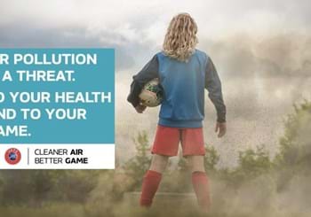 All'Europeo Under 21 in Romania e Georgia la campagna UEFA 'Cleaner Air, Better Game' contro l'inquinamento