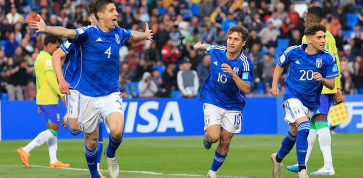Great performance from Italy, beating Brazil 3-2 in the World Cup opener with a goal from Prati and a double from Casadei