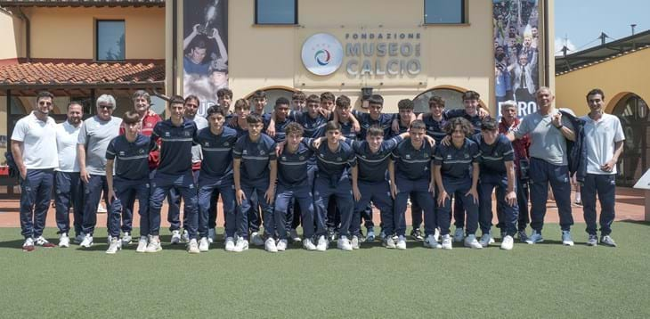 La Rappresentativa Under 16 di Lega Pro in visita al Museo del Calcio