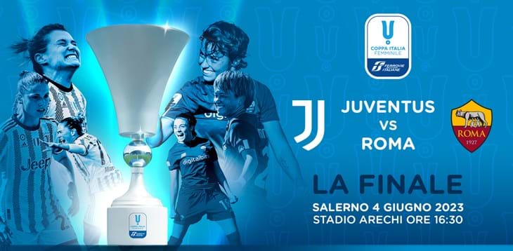 Lunedì 29 maggio a Salerno la conferenza stampa di presentazione della finale tra Juventus e Roma