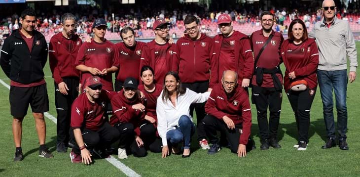 La Salernitana - Il Villaggio di Esteban ospite d'onore della finale di Coppa Italia femminile allo stadio Arechi