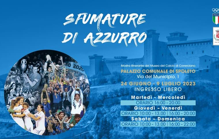 ‘Sfumature di Azzurro’: lthe Football Museum's travelling exhibition makes a stop in Spoleto