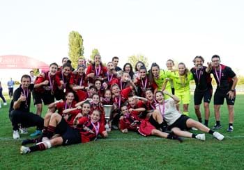 Under 17 femminile, domenica le semifinali a Senigallia: apre Roma-Juventus, poi il derby di Milano. Rossonere campionesse in carica