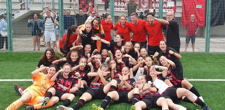 Under 15 femminile, la finale di venerdì sarà un derby: lo scudetto è una questione tra Milan e Inter. Battute Napoli e Roma
