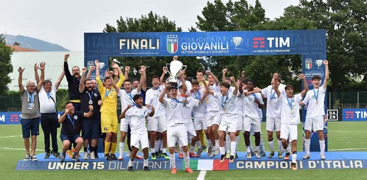 Under 15 Dilettanti, Montebelluna campione con l'1-0 al Grifone: decisivo Rossi