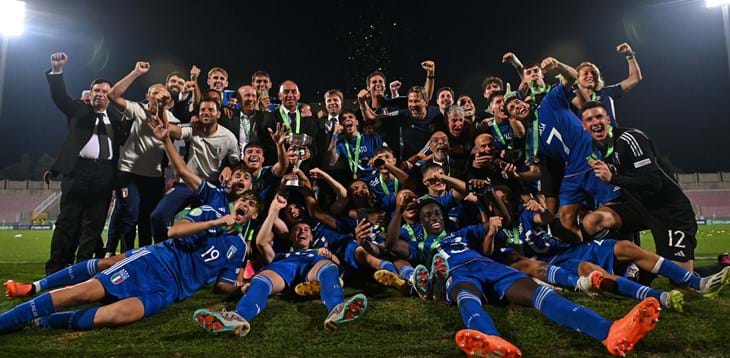 Gli Azzurrini Campioni d’Europa in FIGC: alle 17.30 l’incontro con Gravina, Abodi e Malagò