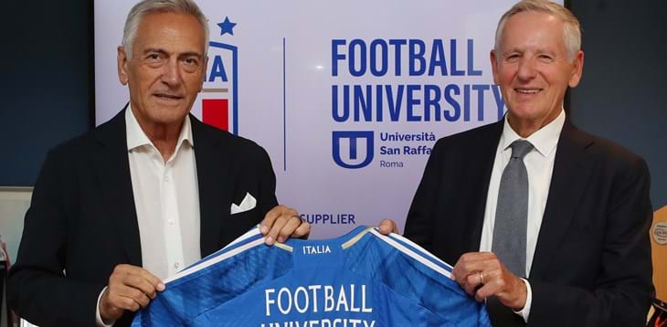 Nasce ‘Football University’, il Corso di Laurea promosso da Università San Raffaele Roma in partnership con la FIGC