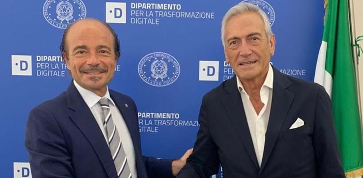 Sinergia tra sport e trasformazione digitale: il Sottosegretario Butti incontra il Presidente della FIGC Gravina