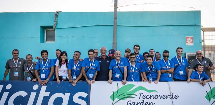 I ragazzi dell'Atletico Olbia hanno potuto abbracciare 'mister' Ranieri