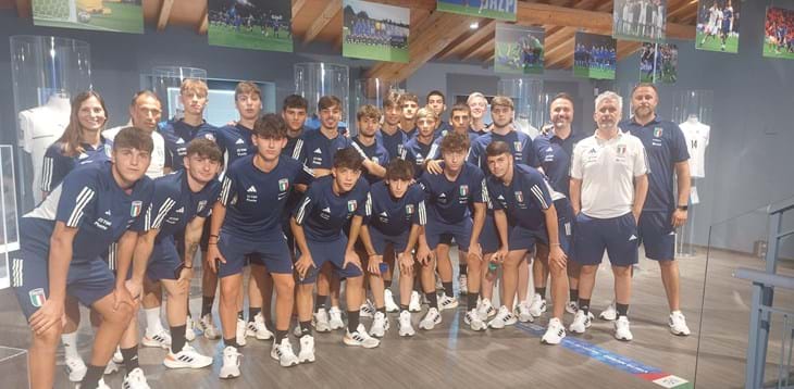 La storia in vista dell’Europeo: gli Azzurrini dell’Italfutsal in visita al Museo del Calcio