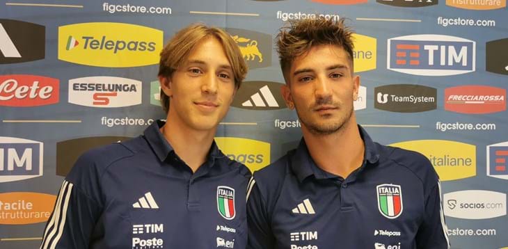 Due Fazzini vestiti d'azzurro: Jacopo in Under 21, Tommaso con il beach soccer.
