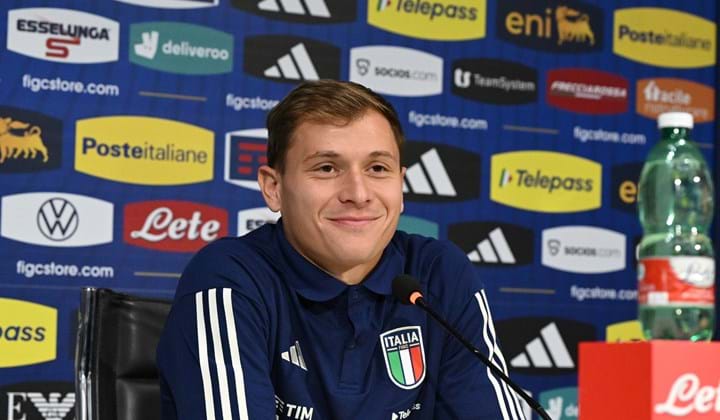 A Coverciano la conferenza stampa di Nicolò Barella