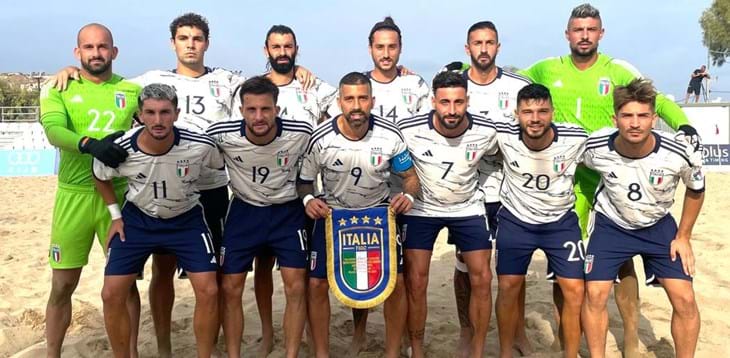 Giochi del Mediterraneo su sabbia, Zurlo portabandiera, ma gli Azzurri partono con un ko: l’Egitto vince 3-2