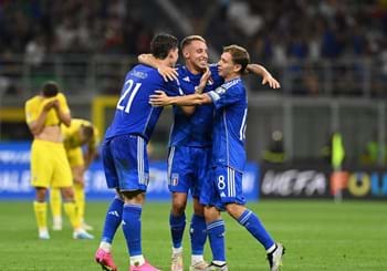 San Siro fa festa con gli Azzurri, una doppietta di Frattesi regala all’Italia tre punti d’oro nella corsa all’Europeo