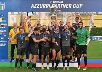 Azzurri Partner Cup 2023 - la cerimonia di premiazione con Buffon e Tardelli