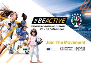 Il Settore Giovanile e Scolastico della FIGC aderisce al progetto #BeActive: tutte le iniziative per la Settimana Europea dello Sport