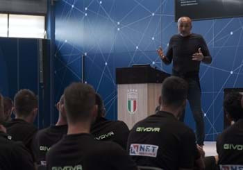 Spalletti meets the National Youth Sector staff and referees