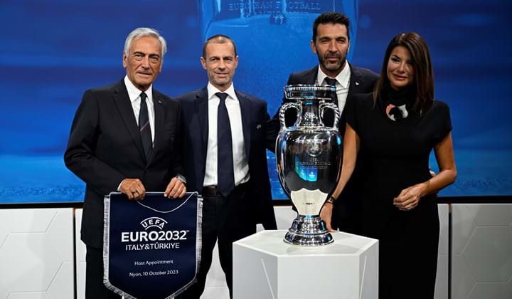 Il Campionato Europeo del 2032 assegnato a Italia e Turchia