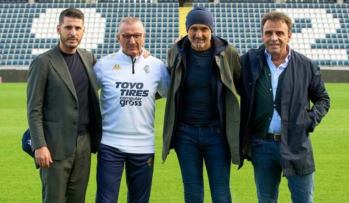 Il Ct Luciano Spalletti in visita all'Empoli