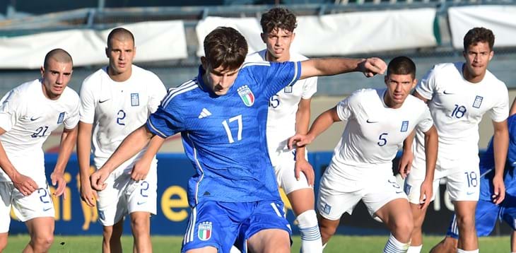 La Grecia passa a Forlì per 2-1. Gli Azzurrini si qualificano all'Elite Round come secondi nel girone