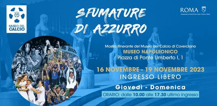 ‘Shades of Azzurro’ at the Museo Napoleonico: the Museo del Calcio’s travelling exhibition makes a stop in Rome