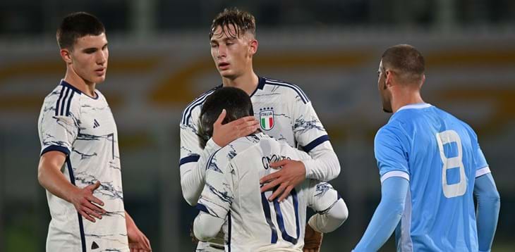 Sette gol e tre punti a San Marino: Azzurrini in vetta al Gruppo A e pronti per lo scontro diretto in Irlanda