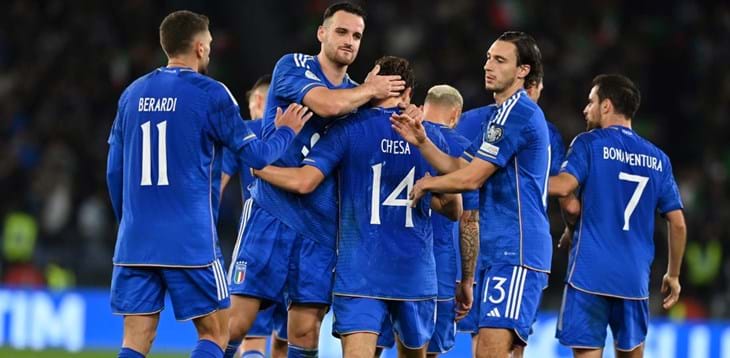 Italy one step closer to Euro 2024 as North Macedonia thrashed 5-2
