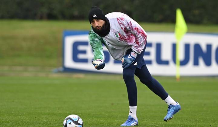 L'allenamento di rifinitura degli Azzurri prima della partenza per Leverkusen
