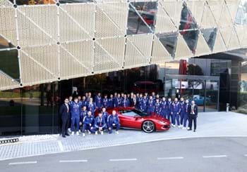 La visita degli Azzurrini agli stabilimenti Ferrari di Maranello