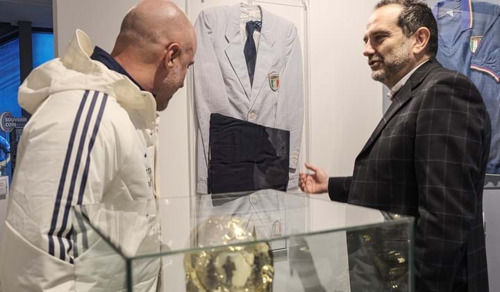La visita del Ct Soncin al Museo del Calcio