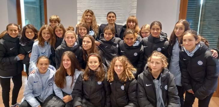 A Coverciano l’incontro tra le Azzurre e l’Inter Under 12 che si è aggiudicata l’ultima edizione della Danone Cup