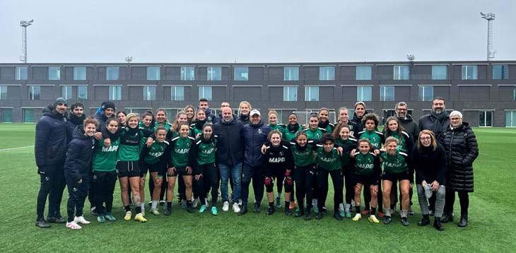 Andrea Soncin in visita al Sassuolo, prosegue il tour nei centri sportivi dei club di Serie A