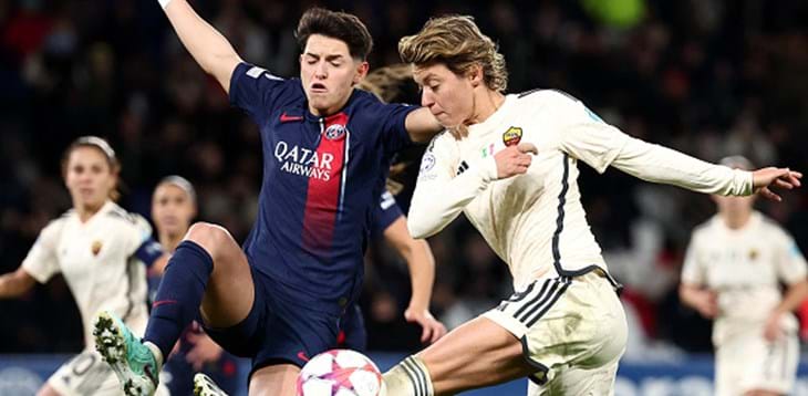 Roma battuta 2-1 a Parigi: non basta Giacinti. Giallorosse seconde nel Gruppo C, mercoledì 20 rivincita al Tre Fontane