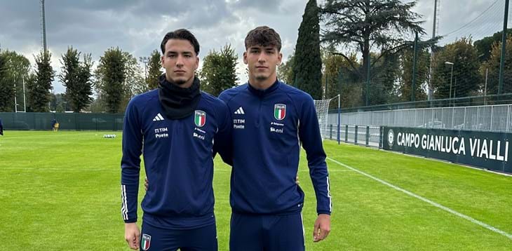 I gemelli Francesco e Matteo Plaia, l'Azzurro li riunisce: 