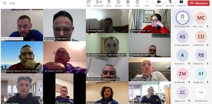 Incontro informativo on line sviluppo calcio a 5