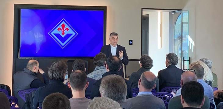 Gli allievi del corso per Responsabile di Settore Giovanile in visita al Viola Park