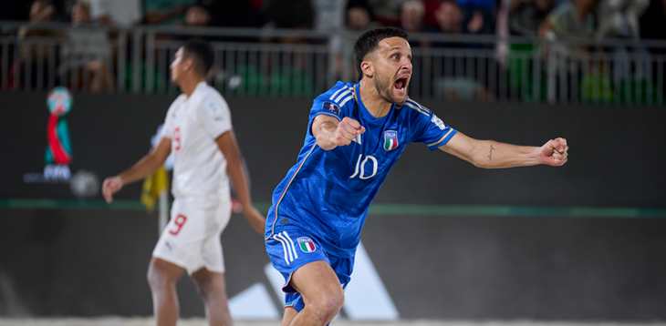 Rimontona Azzurra: l’Italia batte 5-2 Tahiti ed è in semifinale al Mondiale di beach soccer! Sabato (ore 16.30) la Bielorussia