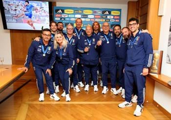 L’omaggio della FIGC ai vice campioni del mondo di beach soccer
