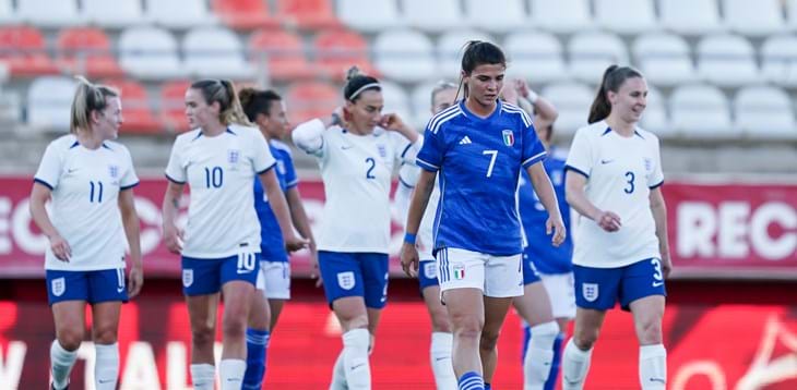 L’Inghilterra manda ko le Azzurre, l’amichevole di Algeciras finisce 5-1. Soncin: “Loro fortissime ma potevamo fare di più”